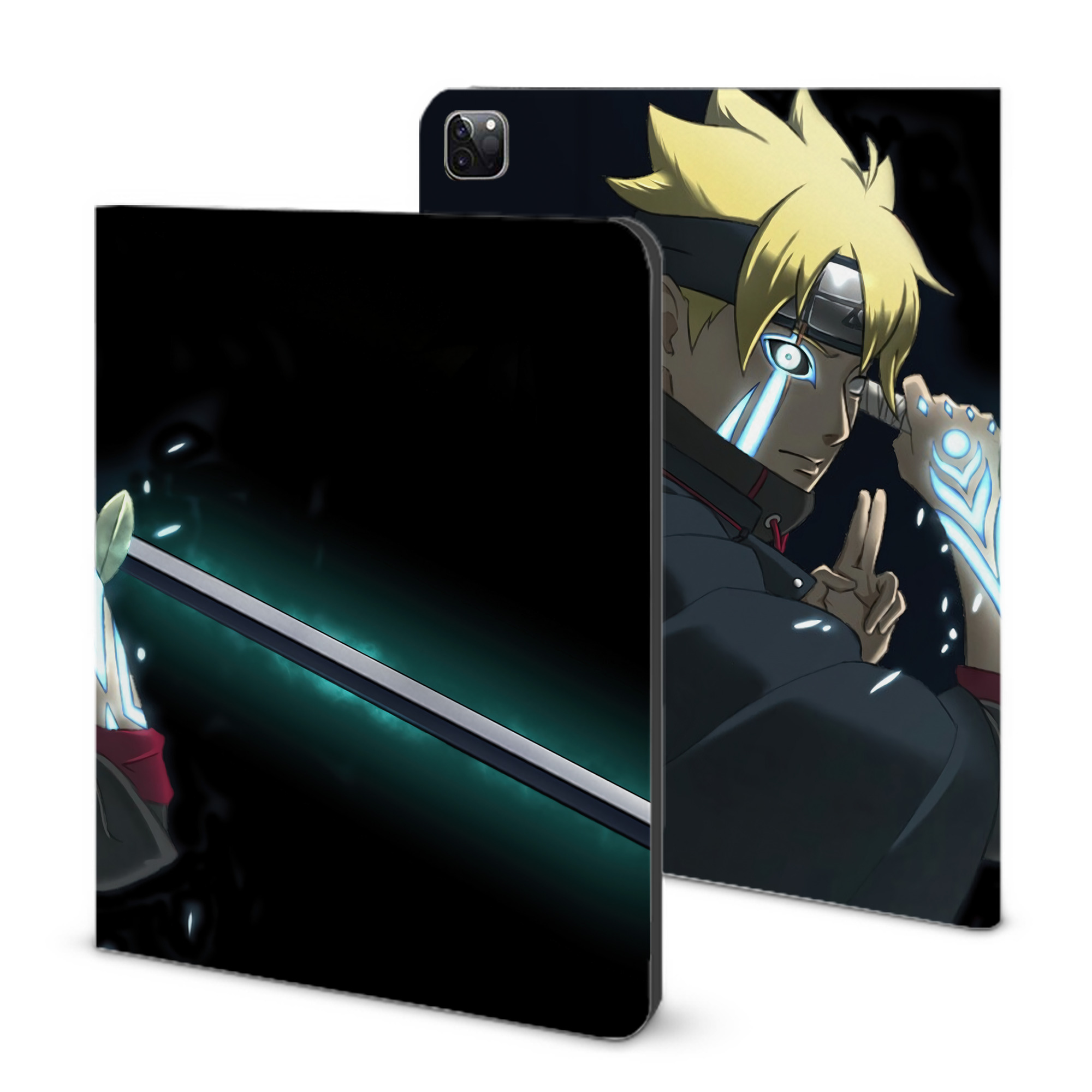 （画像用） NARUTO -ナルト- NARUTO -ナルト- 疾風伝 IPad ケース ブック型 PUレザー TPU 耐衝撃 軽量 薄型 ペン収納なし 全面保護 IPad 各モデル対応